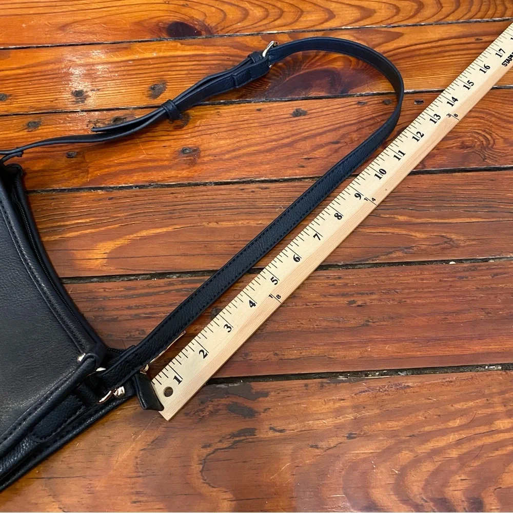 Black Small Shoulder Bag Purse with Tassels